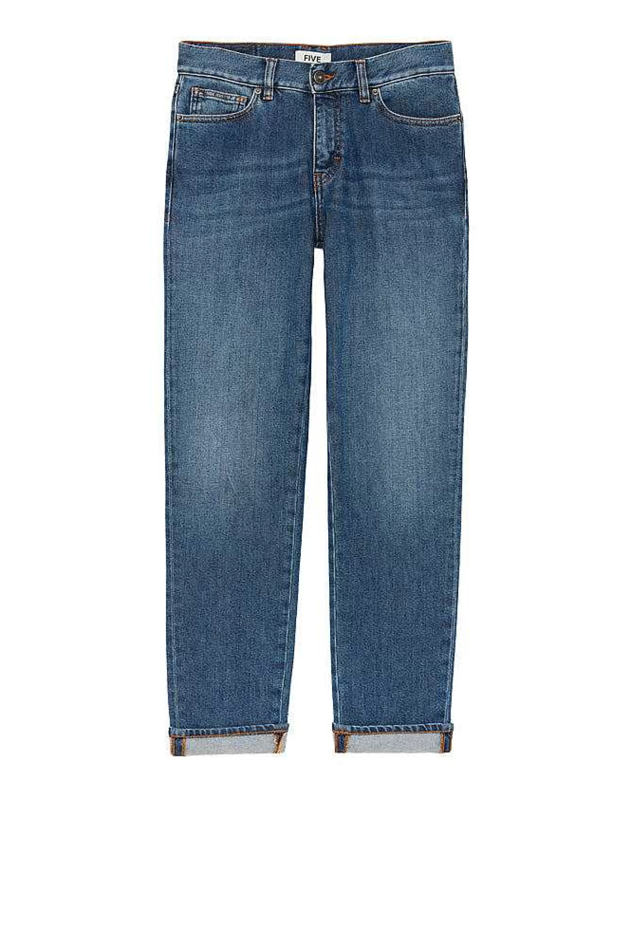Jeans*Five Jeans 299 Tara Jeans Boyfit Mellem Bla