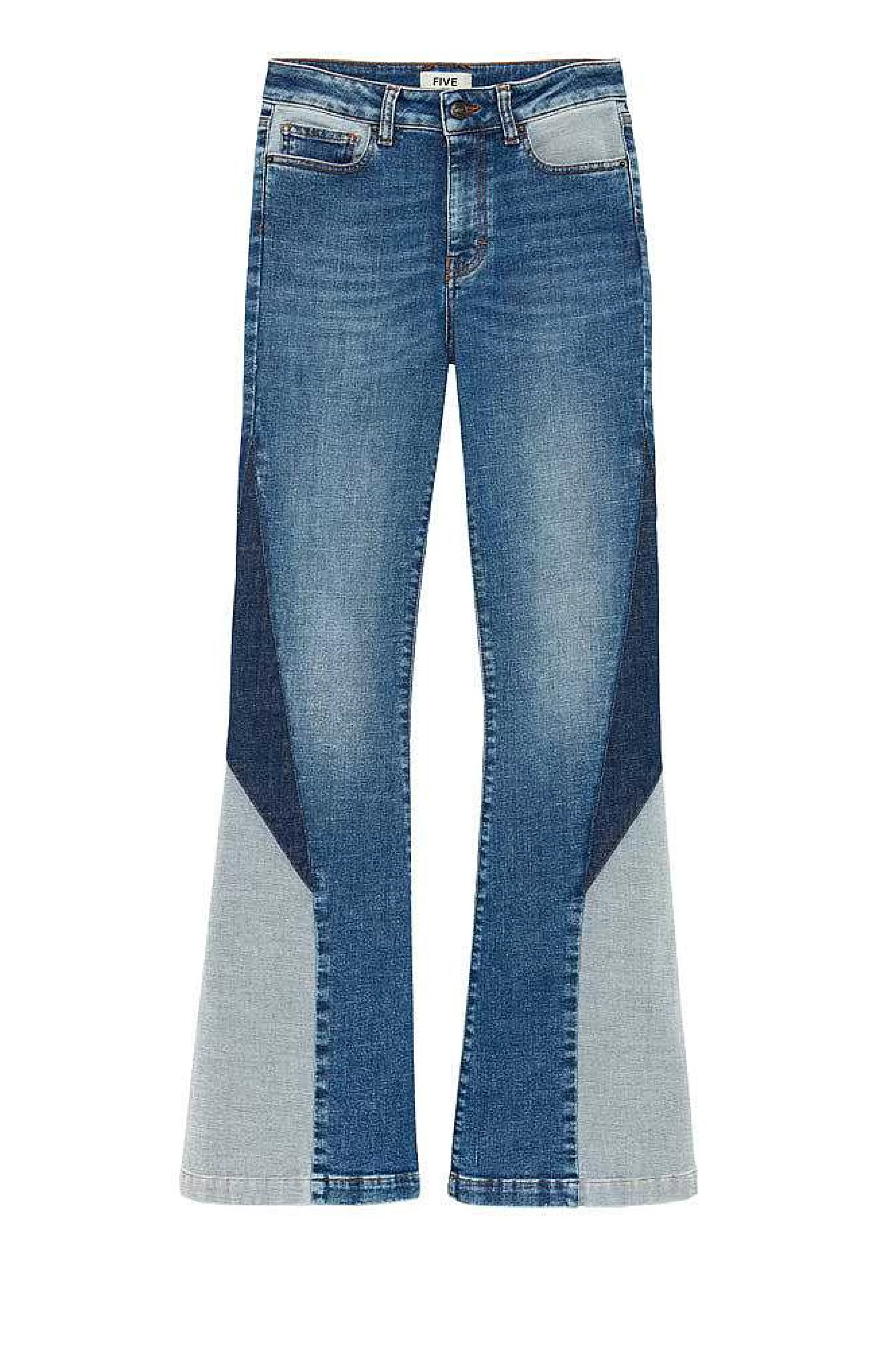 Jeans*Five Jeans 331 Monica Jeans Flare Mellem Bla