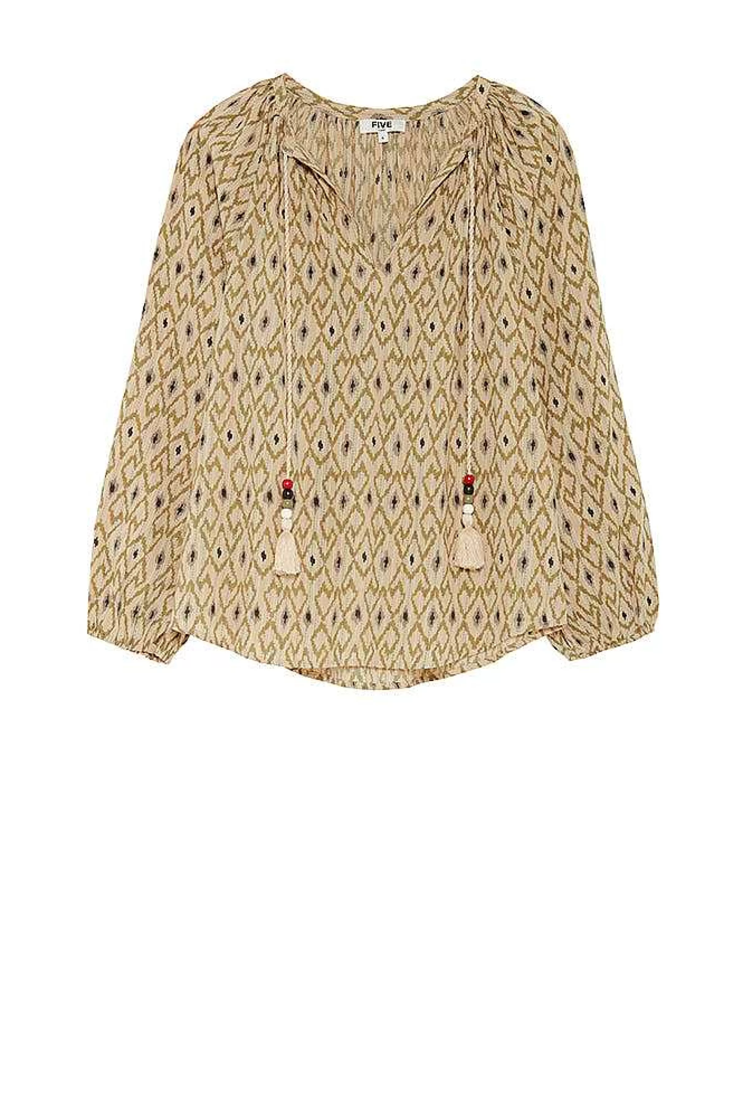 Skjorter Og Bluser*Five Jeans Biche Bluse Kaki