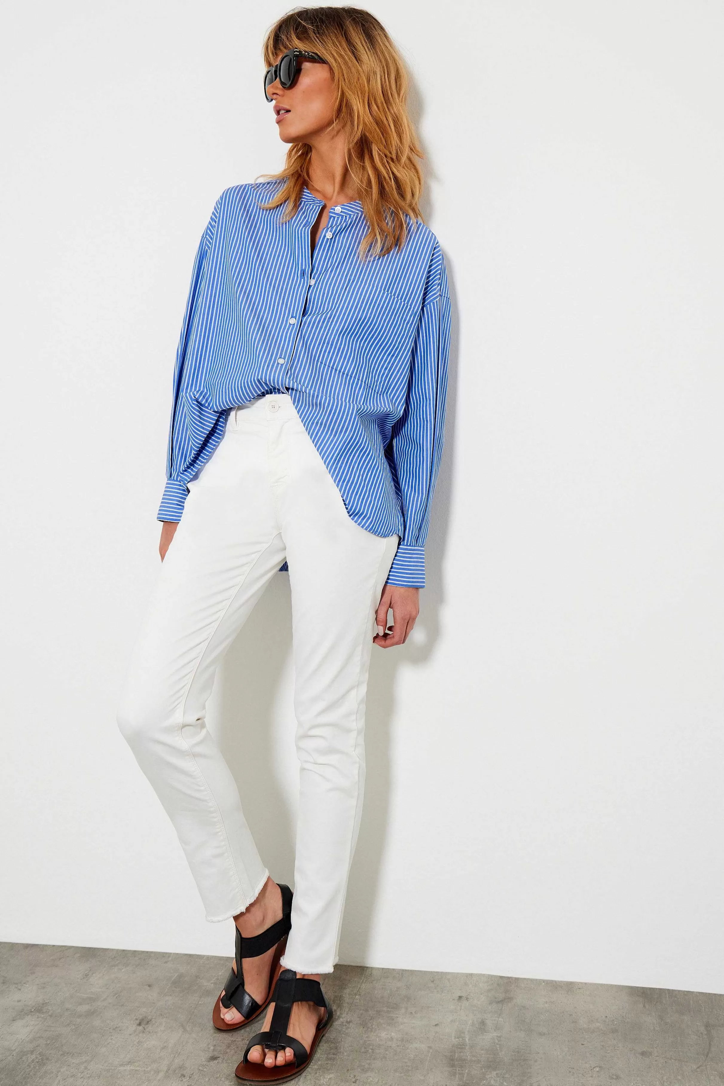 Skjorter Og Bluser*Five Jeans Carma Skjorte Indigo