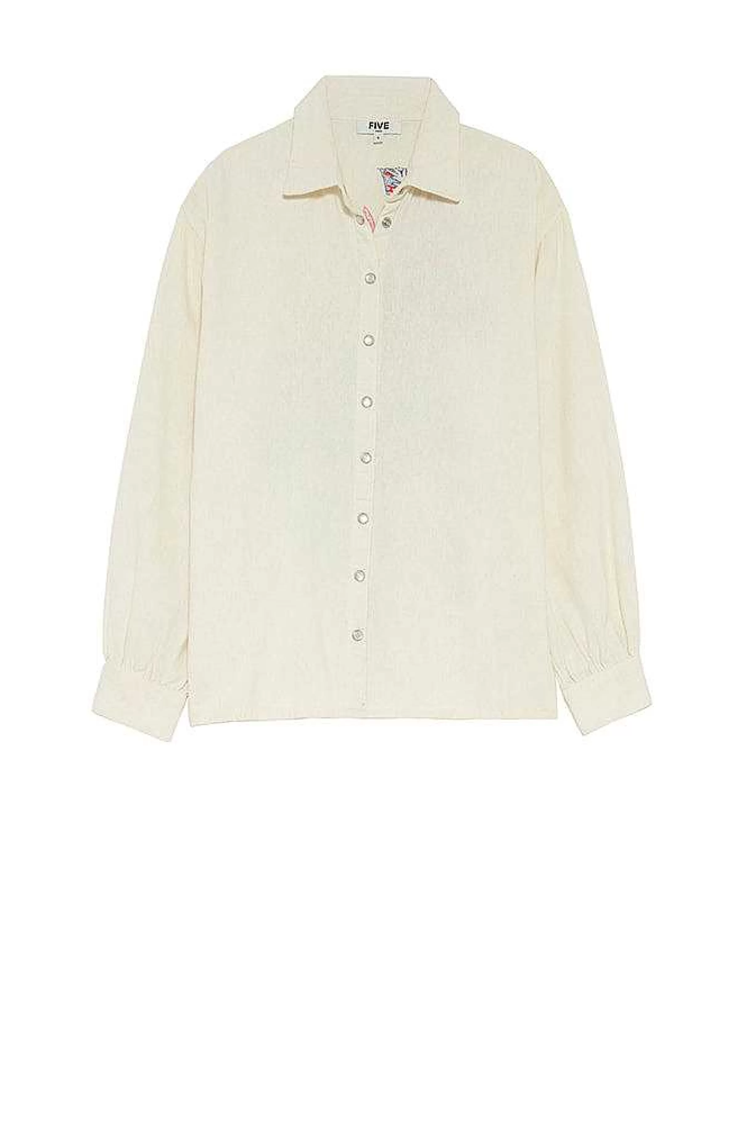 Skjorter Og Bluser*Five Jeans Cotte Skjorte Cremefarvet