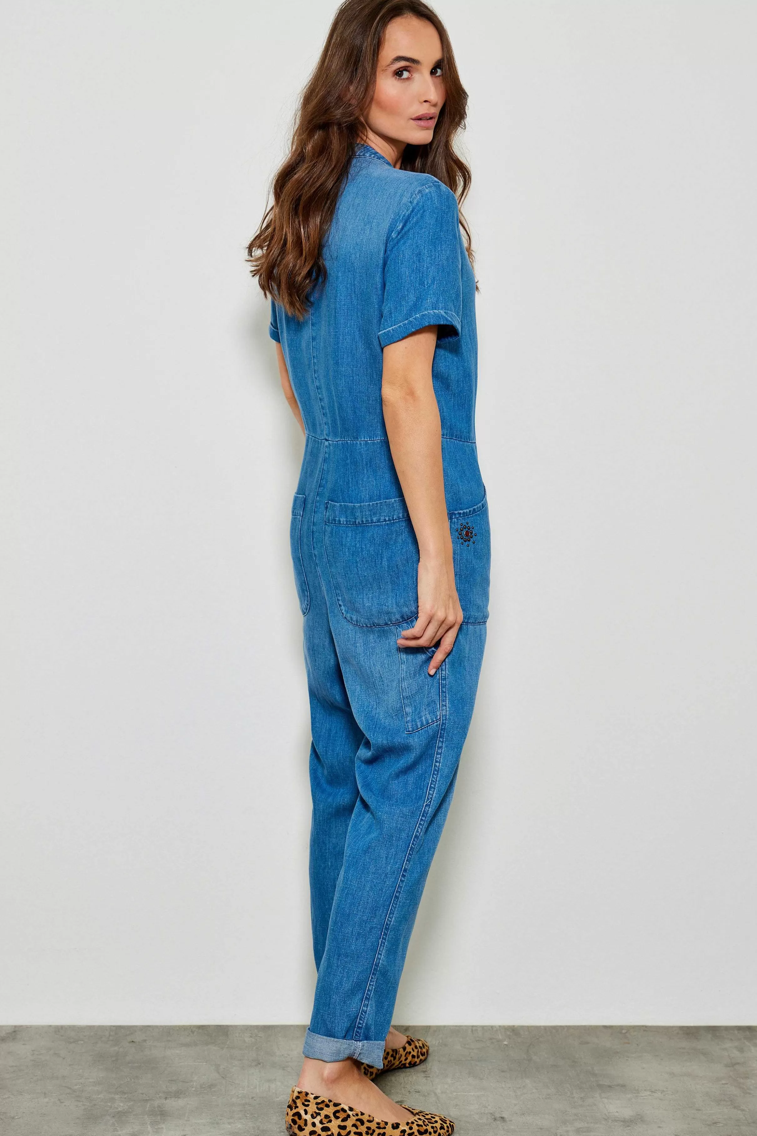 Kombinationer*Five Jeans Eliane Jumpsuit Bla