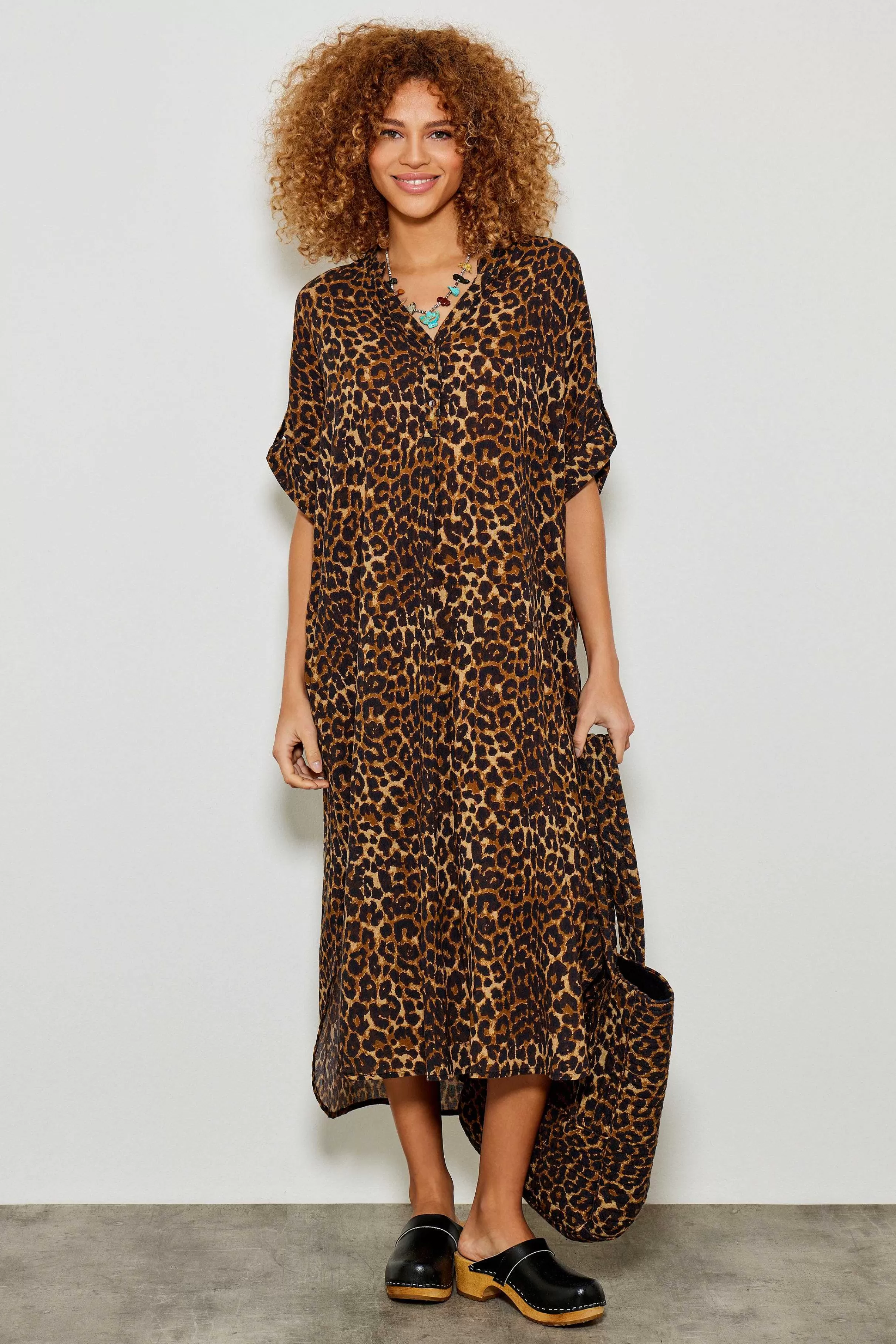 Kjoler*Five Jeans Renee Kjole Leopard