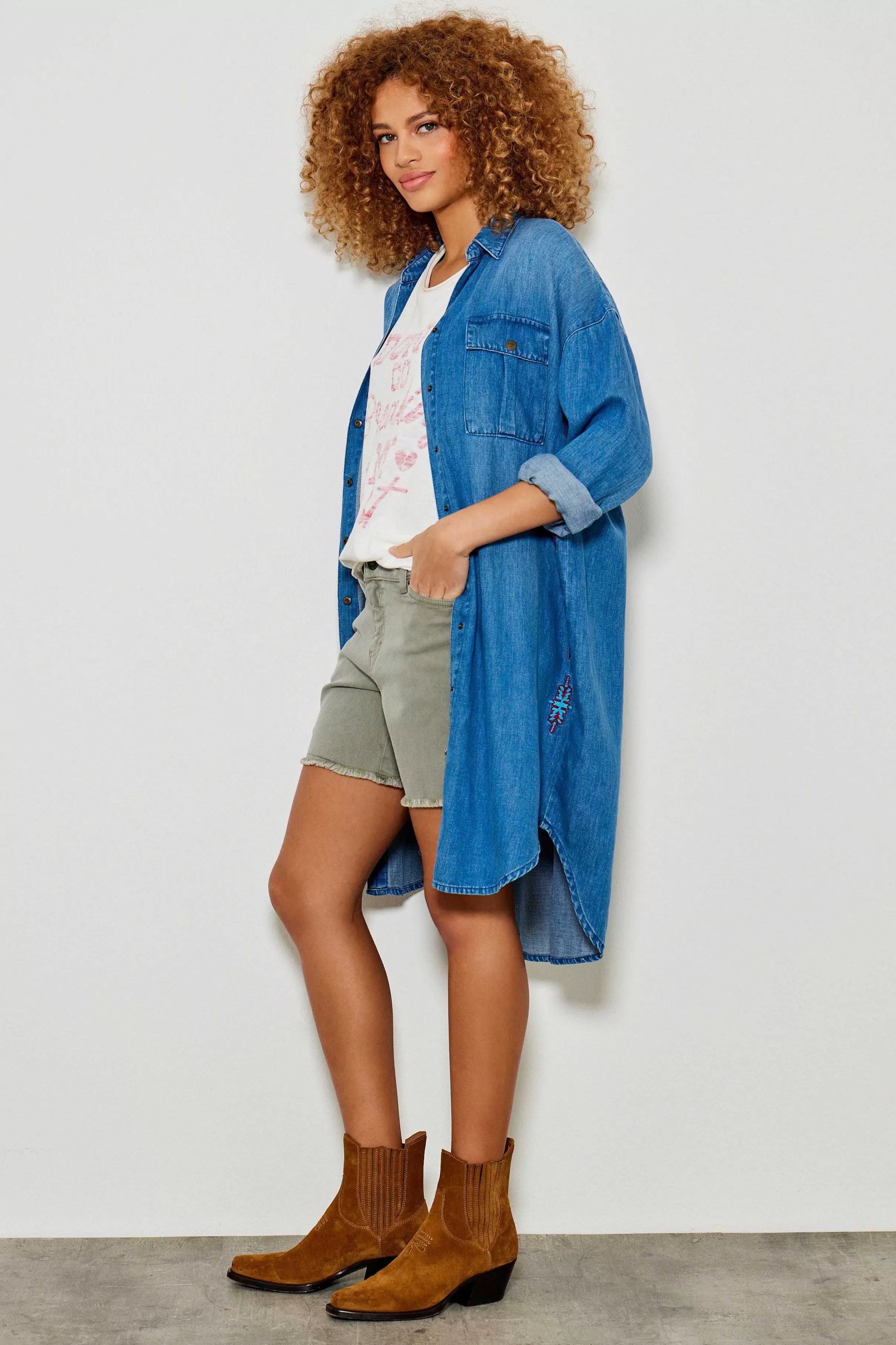 Kjoler*Five Jeans Rym Kjole Bla